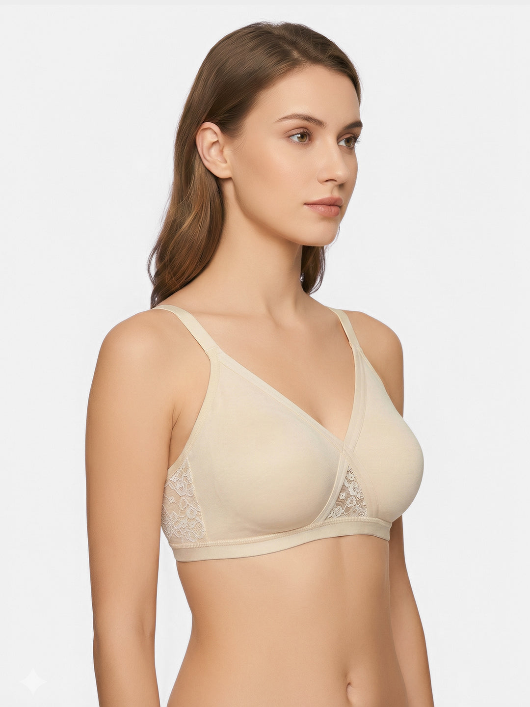 Full Coverage Non Padded Cotton Minimizer Bra | DB 550