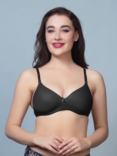 Thick Padded T Shirt Bra with Detachable Straps - DB 512