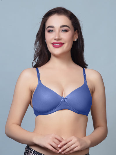Thick Padded T Shirt Bra with Detachable Straps - DB 512