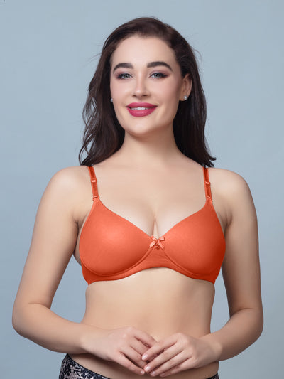 Thick Padded T Shirt Bra with Detachable Straps - DB 512