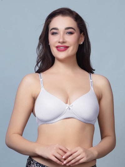 Thick Padded T Shirt Bra with Detachable Straps - DB 512