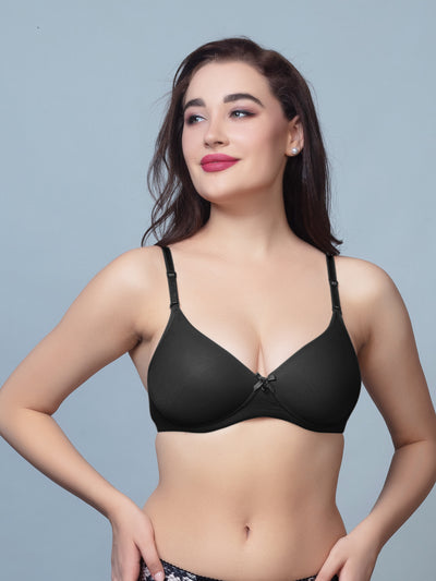 Thick Padded T Shirt Bra with Detachable Straps - DB 512