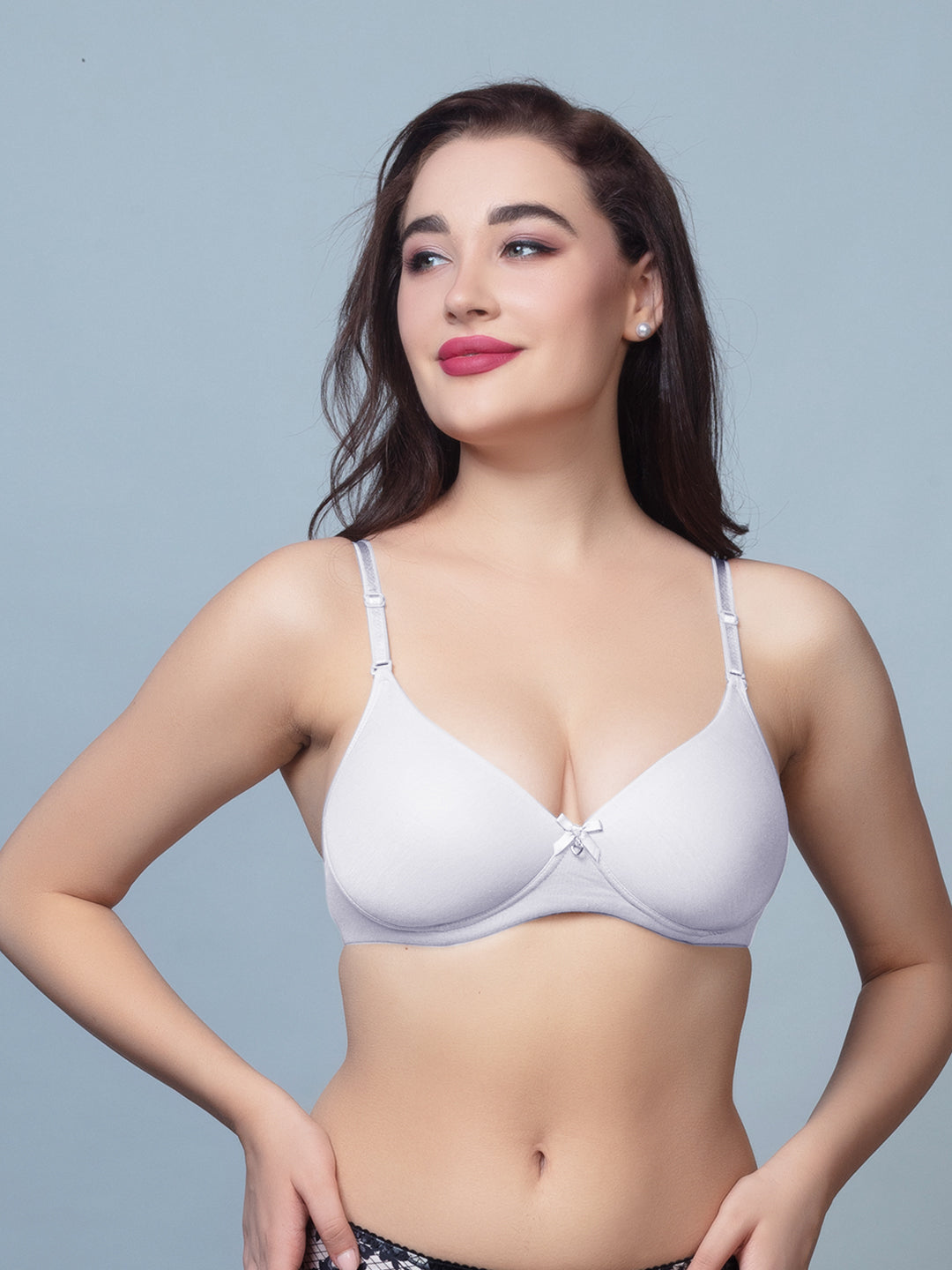 Thick Padded T Shirt Bra with Detachable Straps - DB 512