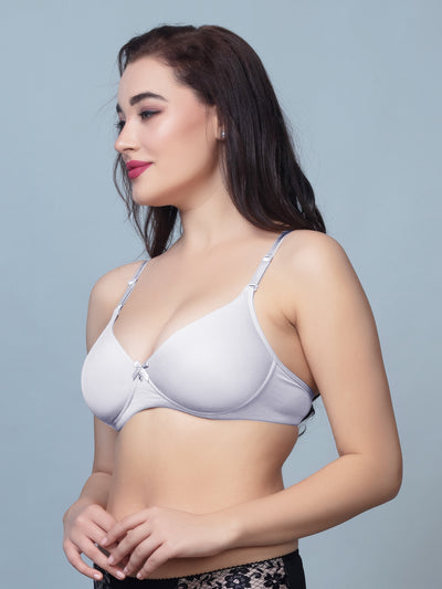Thick Padded T Shirt Bra with Detachable Straps - DB 512