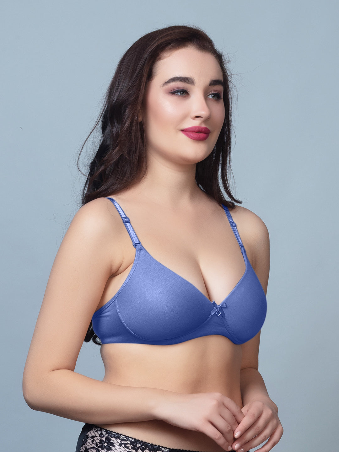 Thick Padded T Shirt Bra with Detachable Straps - DB 512