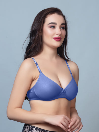 Thick Padded T Shirt Bra with Detachable Straps - DB 512