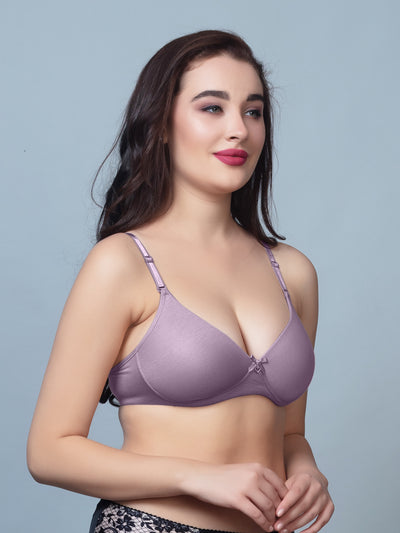 Thick Padded T Shirt Bra with Detachable Straps - DB 512