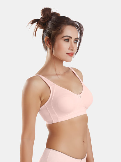 Full-Coverage-Non-Padded-Supima-Cotton-Moulded-Bra-DB-363-Pink-Right