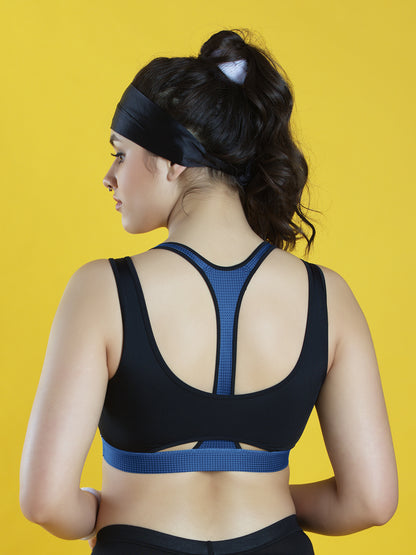Full-Coverage-Slip-On-High-Impact-Sports-Bra-DB-002-NavyBlue-Back