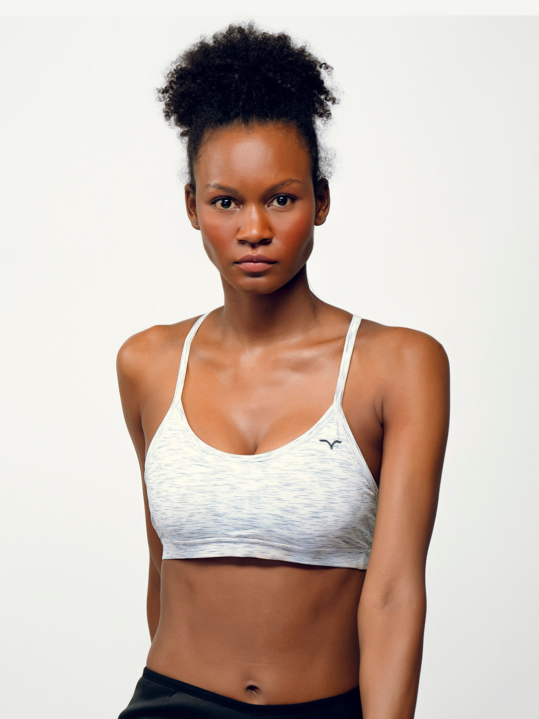 Padded-Full-Coverage-Sports-Bra-DB-045-White-Front