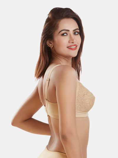 Polycotton-Double-Layer-Everyday-Full-Support-Bra-DB-349-Nude-Right

